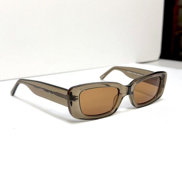 DMY Preston Rectangular Sunglasses Transparent Olive - Picture 3 of 15